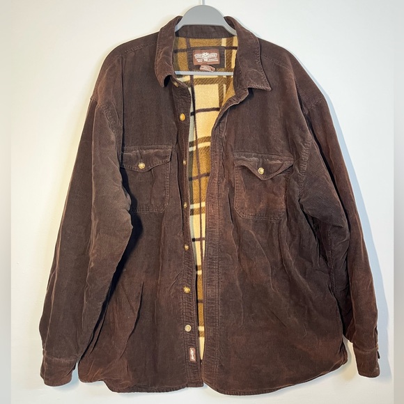 Levi’s Men’s Corduroy Jacket with Plaid Lining – Brown – Size XXL - Picture 2 of 11